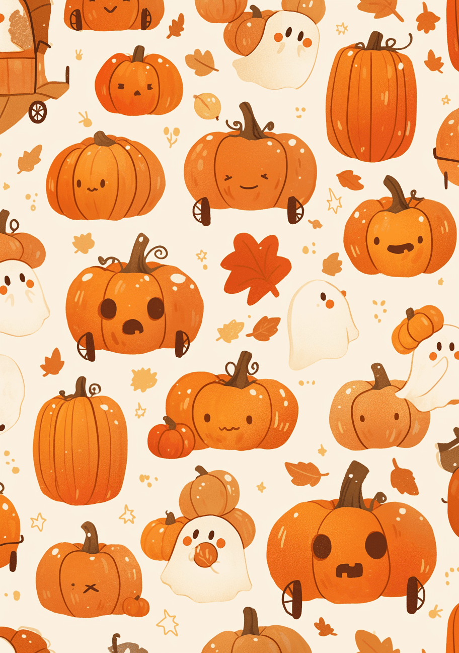 Halloween Ghost 795 original repeating artwork