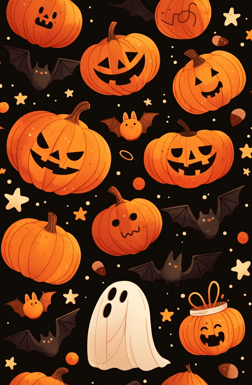 Halloween Ghost 462 original repeating artwork