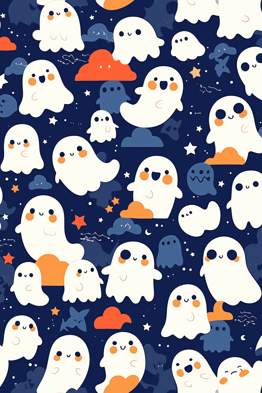 Halloween Ghost 1389 original repeating artwork