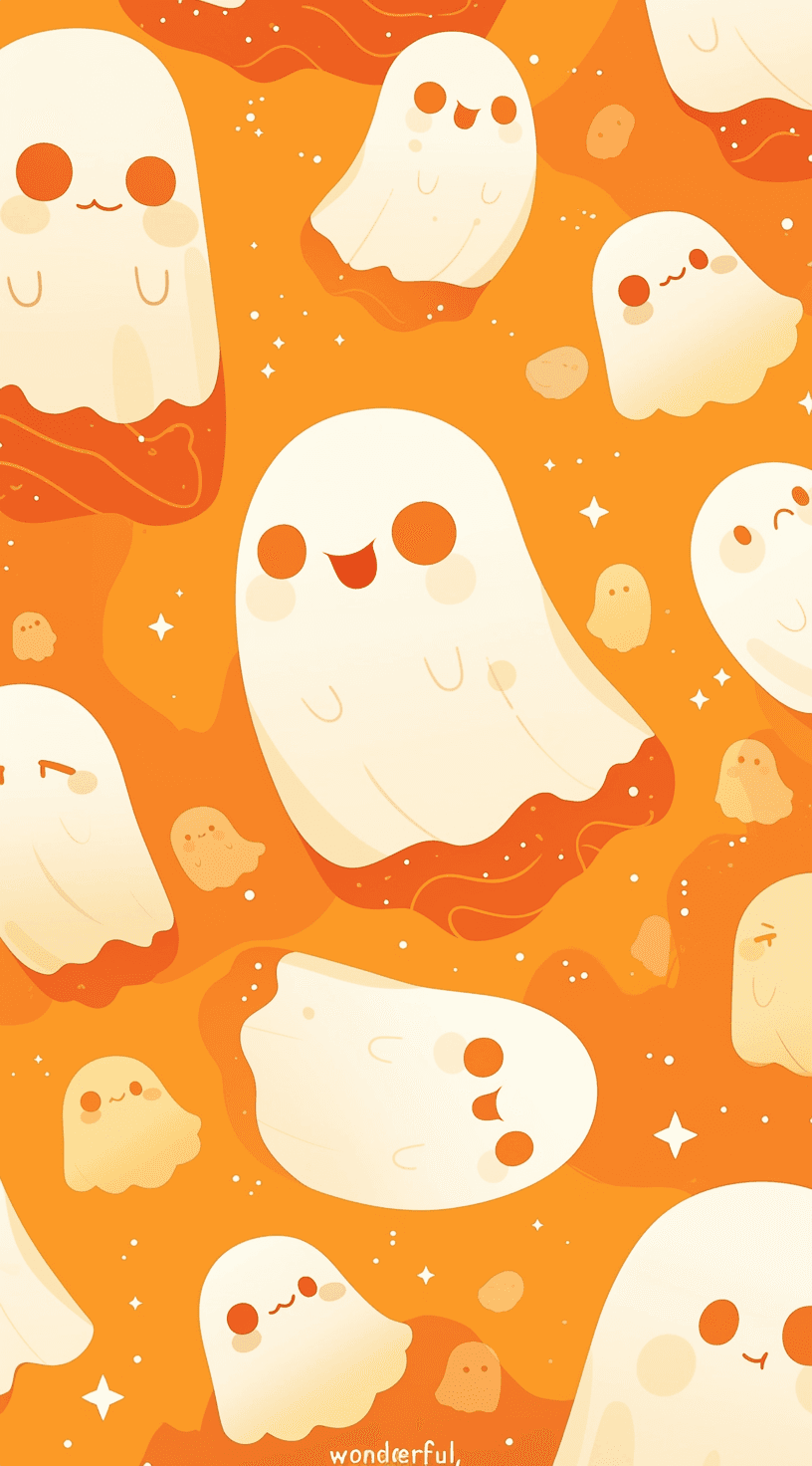 Halloween Ghost 066 original repeating artwork