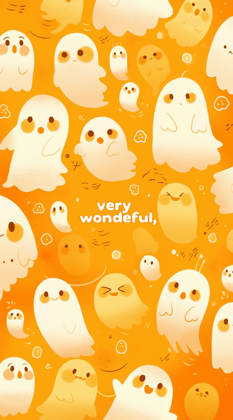 Halloween Ghost 1577 original repeating artwork