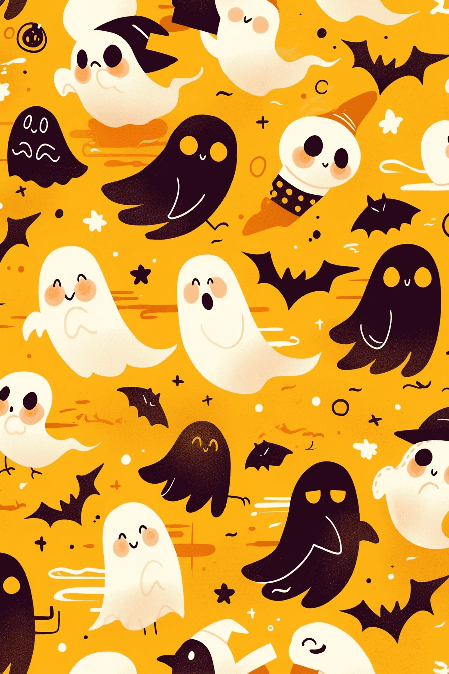 Halloween Ghost 1522 original repeating artwork