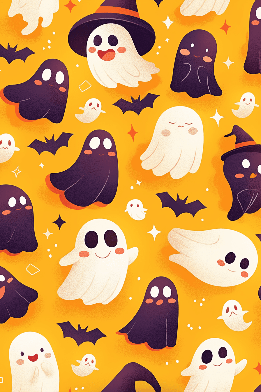 Halloween Ghost 348 original repeating artwork