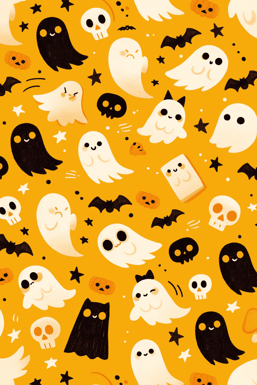 Halloween Ghost 885 original repeating artwork
