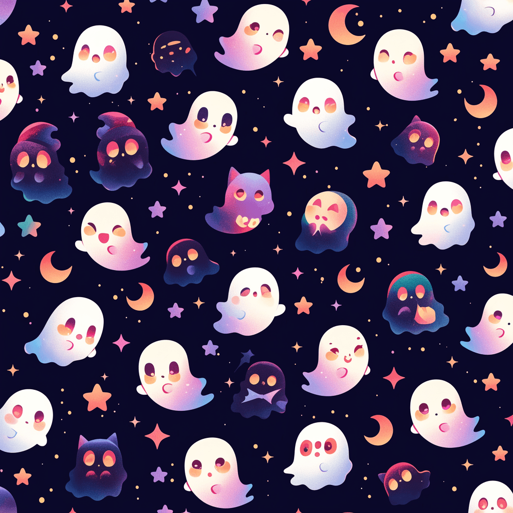 Halloween Ghost 316 original repeating artwork