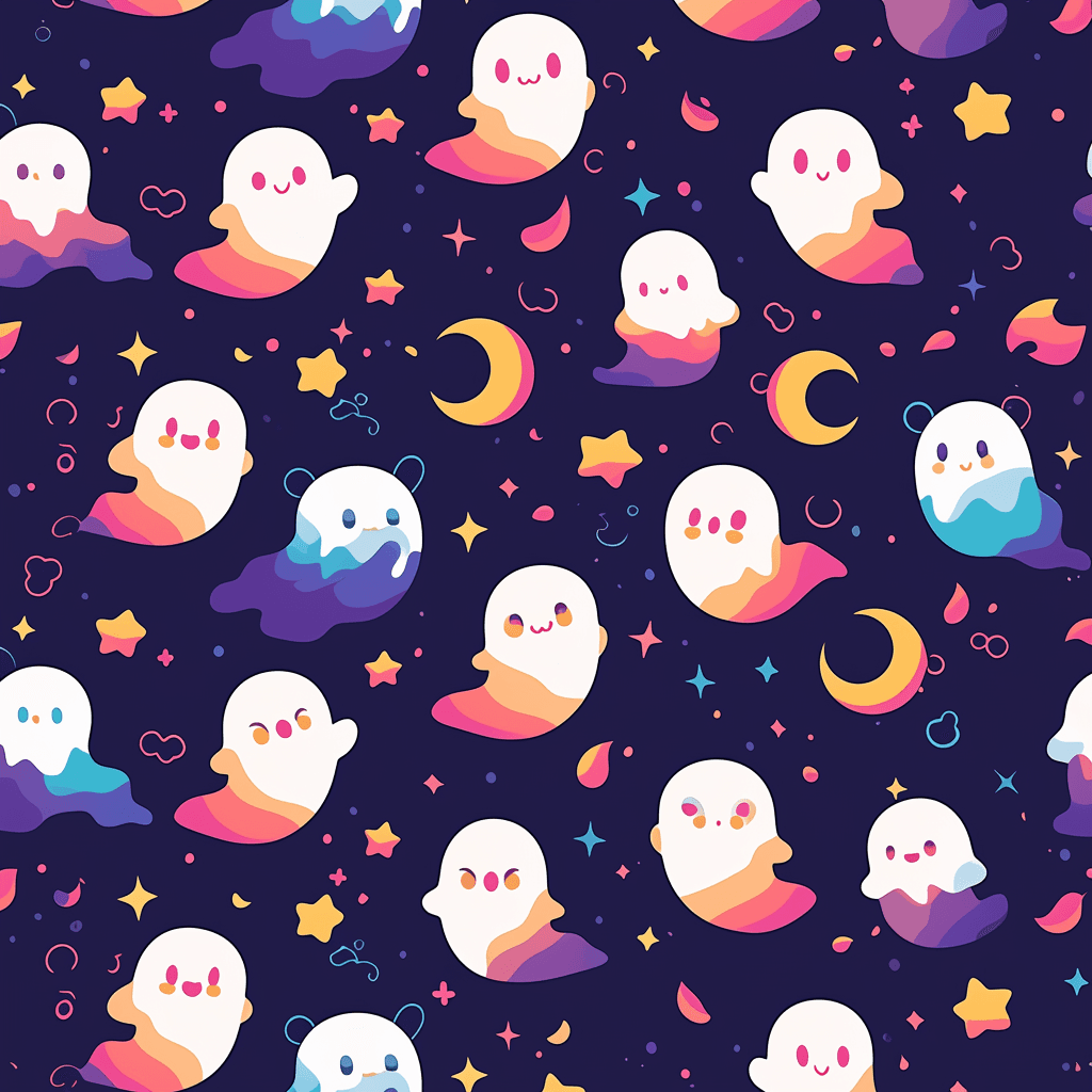 Halloween Ghost 332 original repeating artwork