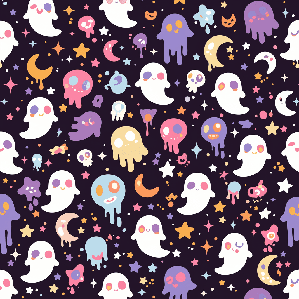 Halloween Ghost 1413 original repeating artwork