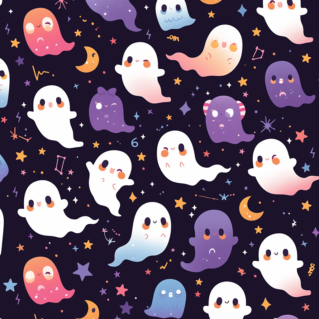 Halloween Ghost 327 original repeating artwork