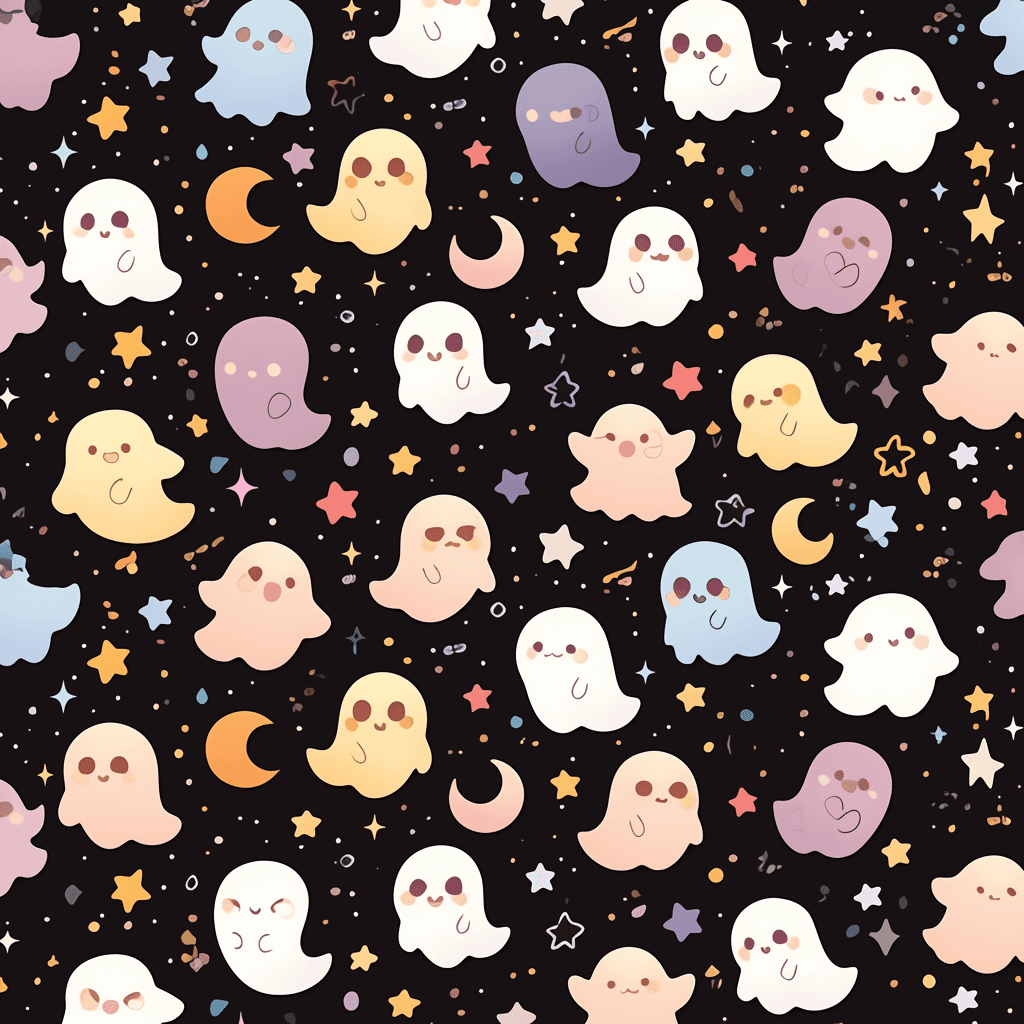 Halloween Ghost 519 original repeating artwork