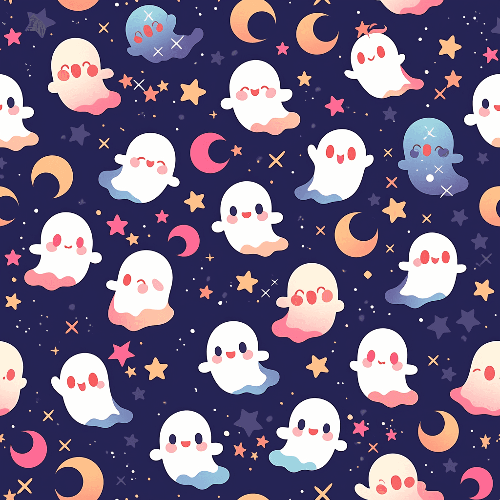 Halloween Ghost 217 original repeating artwork