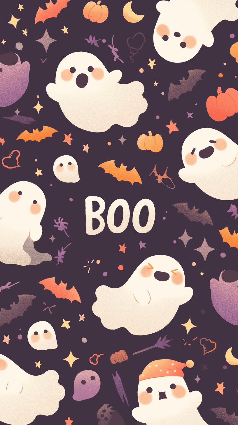 Halloween Ghost 1163 original repeating artwork