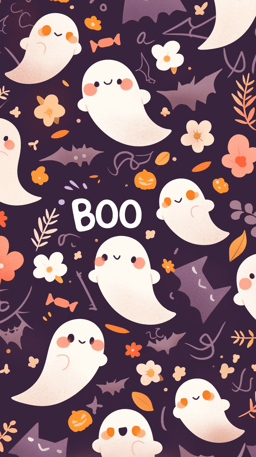 Halloween Ghost 1388 original repeating artwork