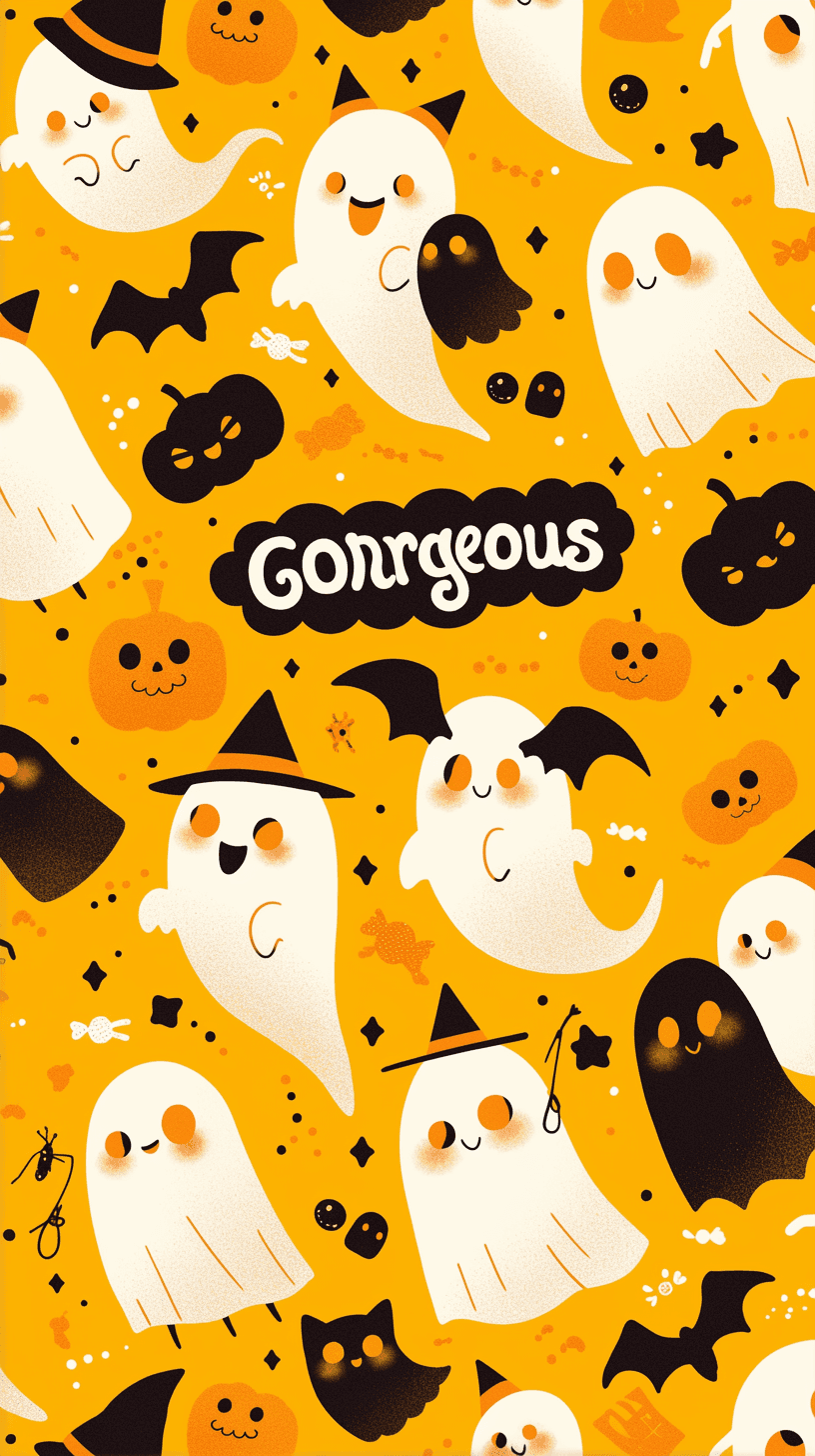 Halloween Ghost 1599 original repeating artwork