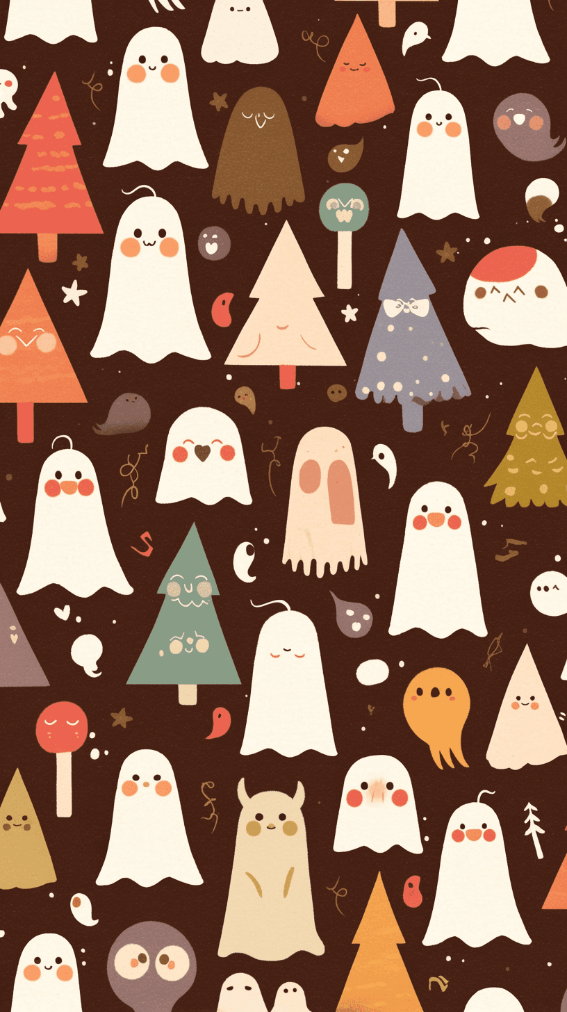 Halloween Ghost 039 original repeating artwork