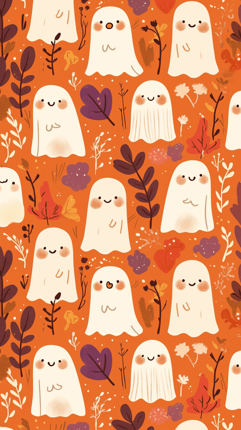 Halloween Ghost 1514 original repeating artwork