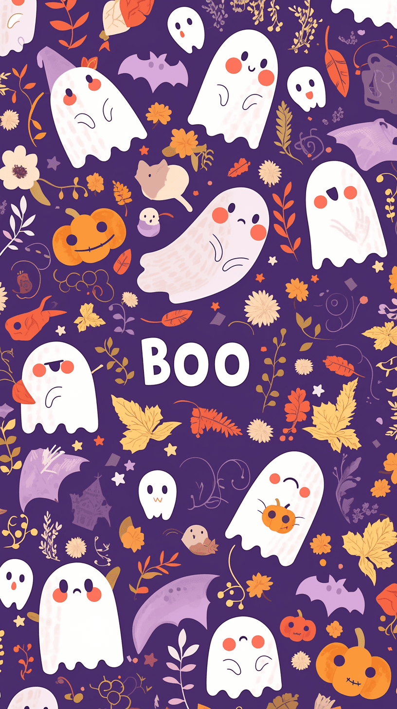 Halloween Ghost 416 original repeating artwork