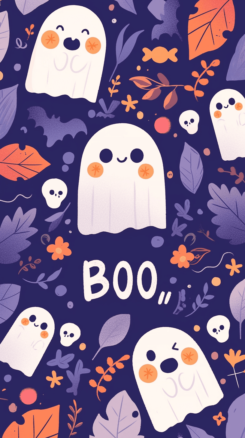 Halloween Ghost 163 original repeating artwork