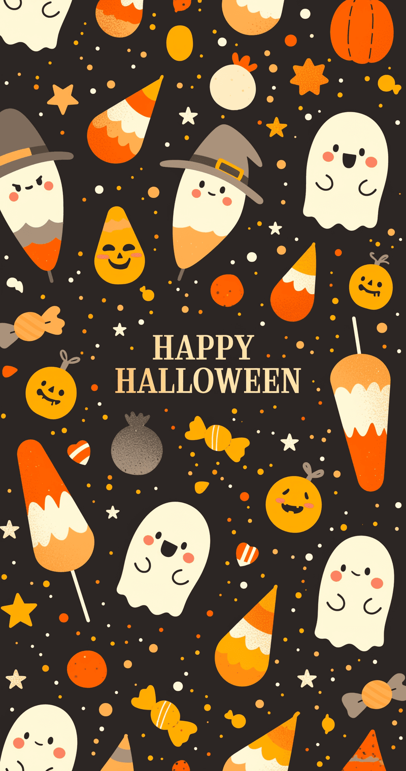 Halloween Ghost 105 original repeating artwork