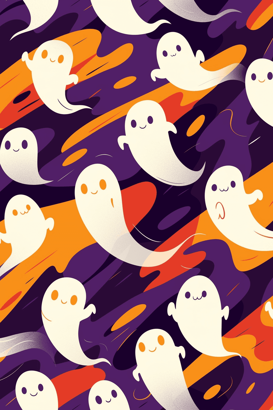 Halloween Ghost 1307 original repeating artwork