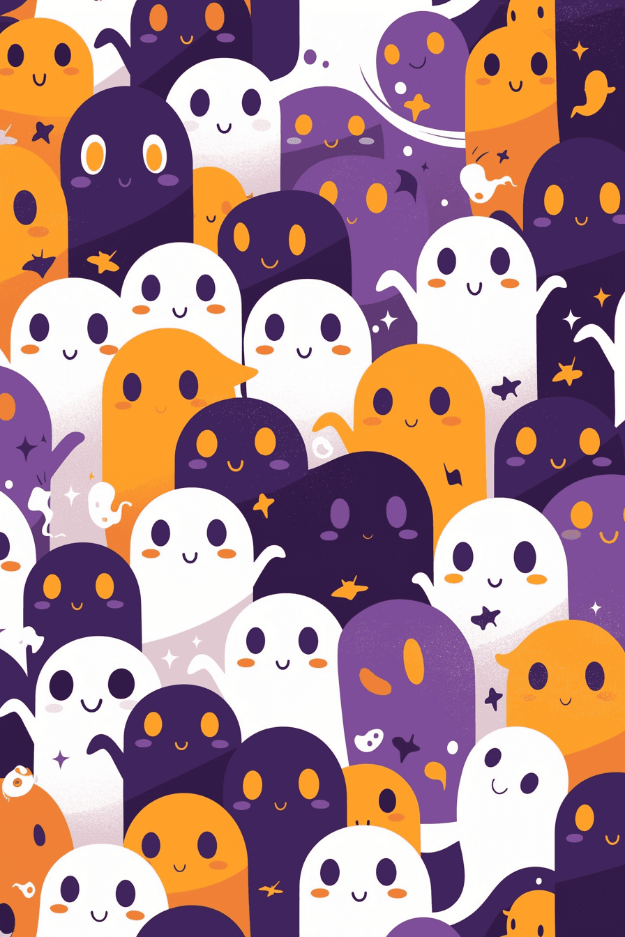 Halloween Ghost 757 original repeating artwork