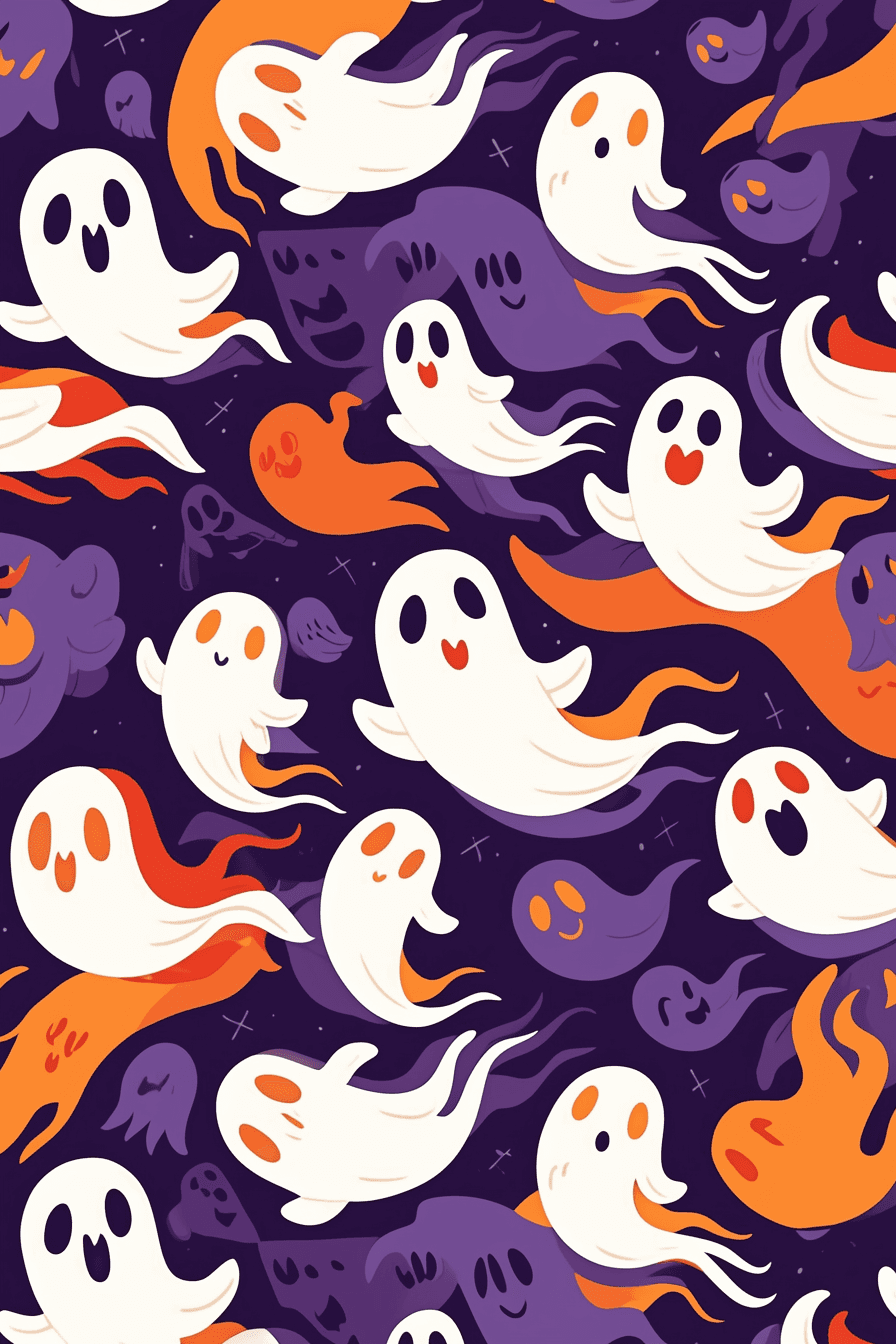 Halloween Ghost 090 original repeating artwork