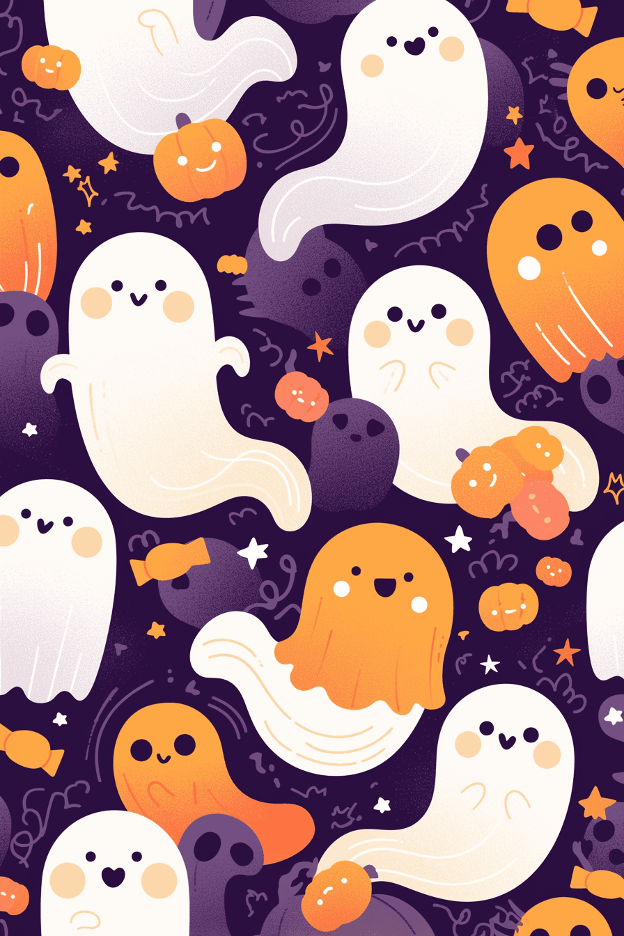 Halloween Ghost 1036 original repeating artwork