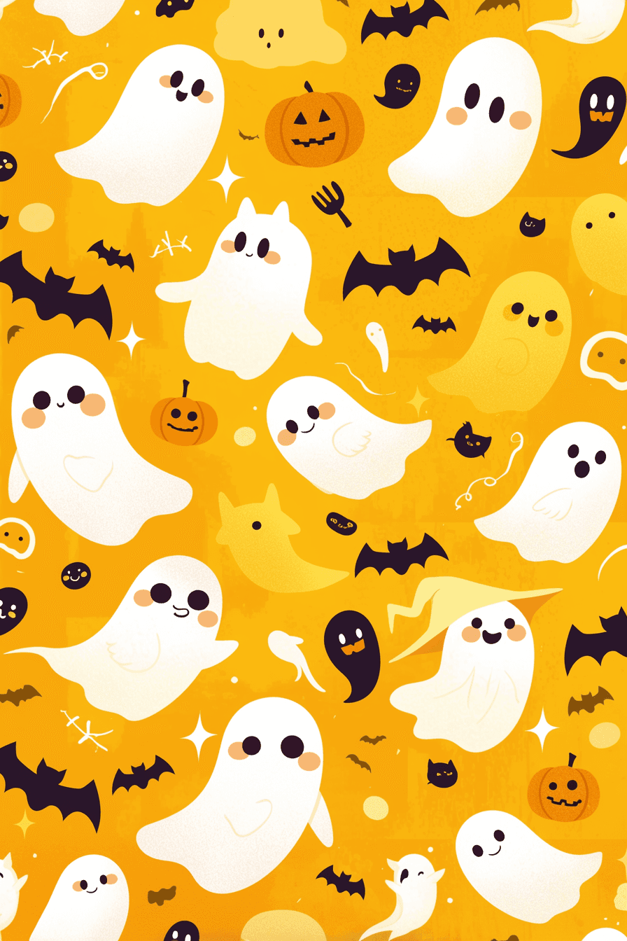 Halloween Ghost 038 original repeating artwork