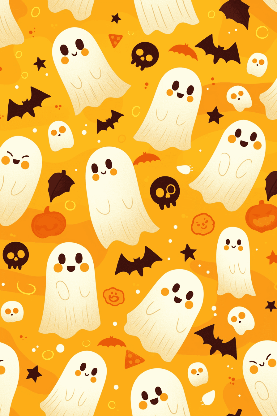Halloween Ghost 1612 original repeating artwork