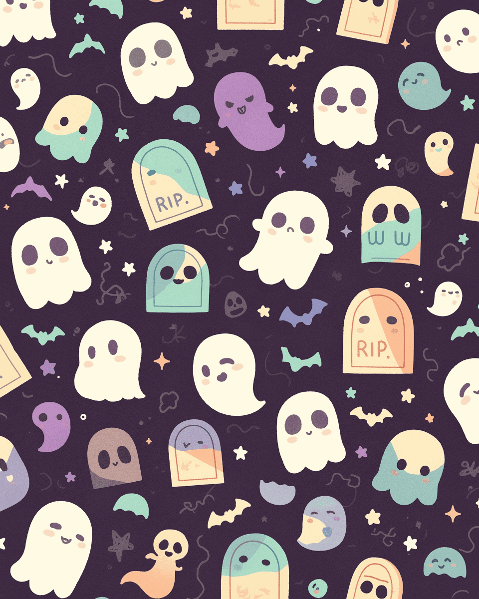 Halloween Ghost 275 original repeating artwork