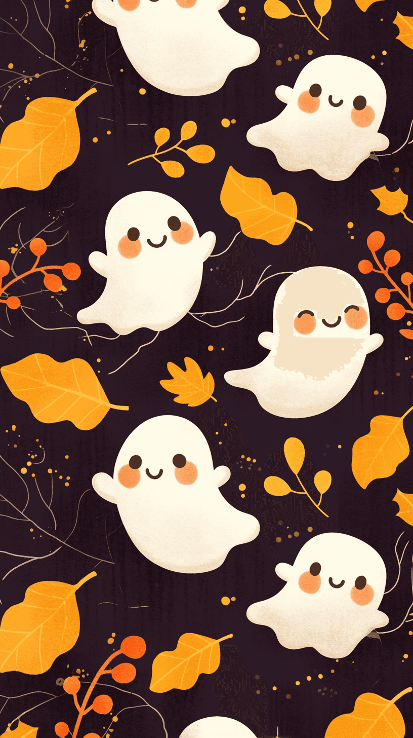 Halloween Ghost 1357 original repeating artwork