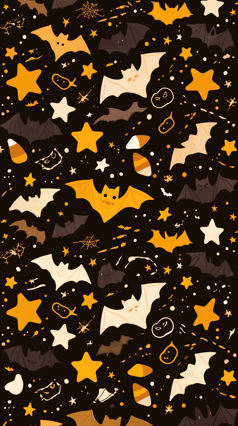 Halloween Bat Spark original repeating artwork