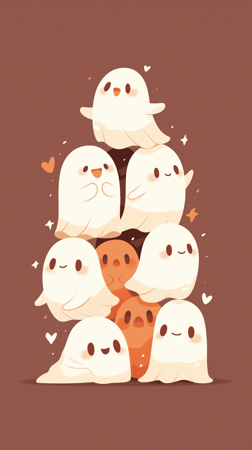Halloween Ghost 1101 original repeating artwork