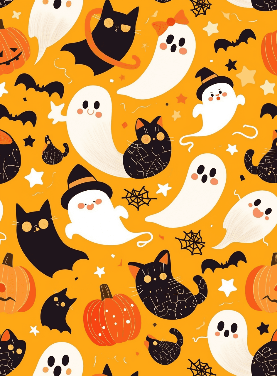 Halloween Ghost 1011 original repeating artwork