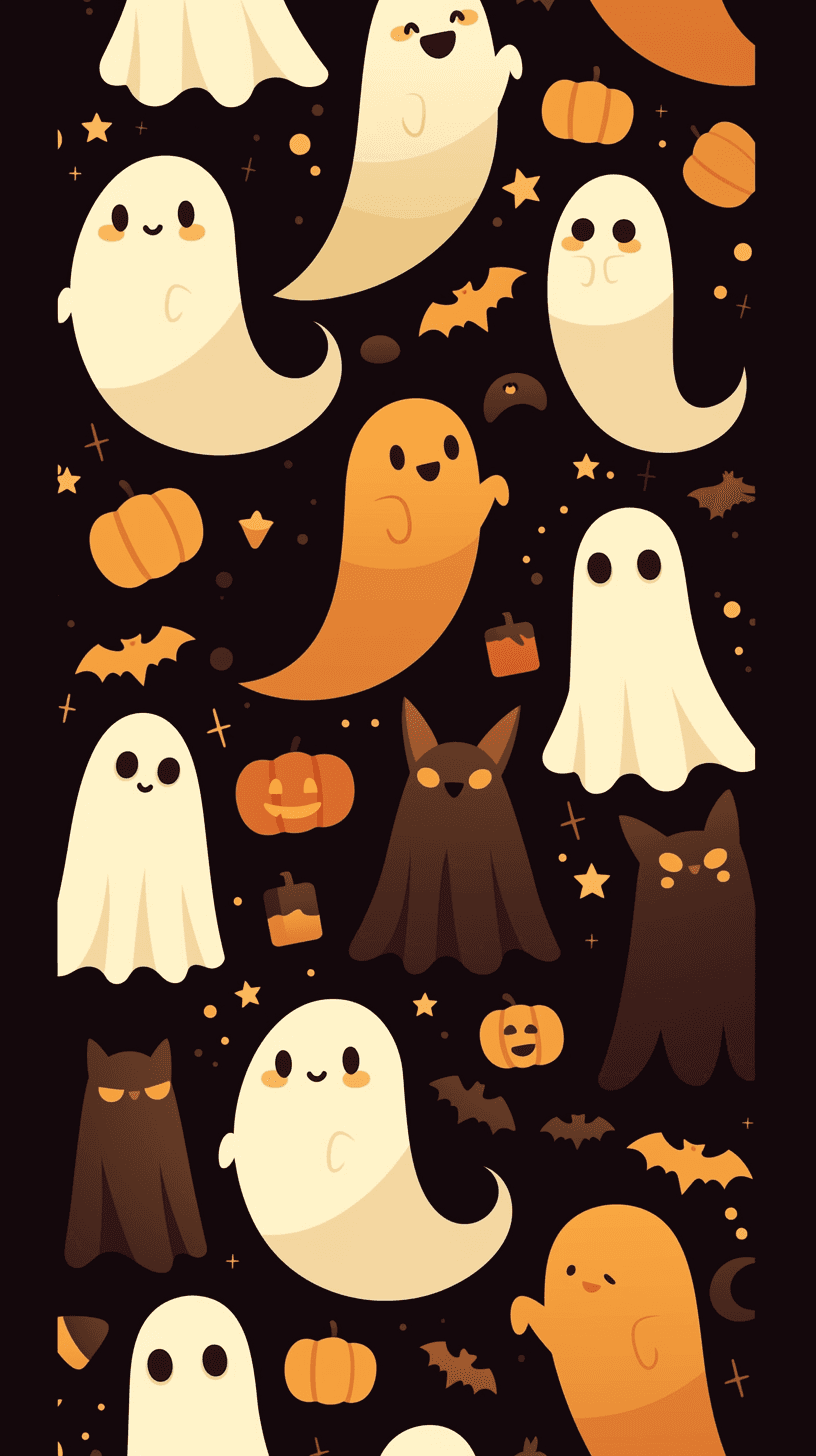 Halloween Ghost 036 original repeating artwork