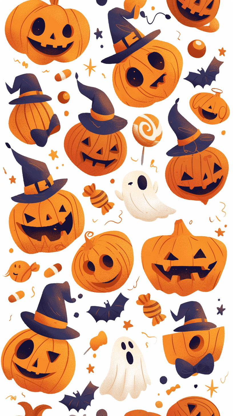Halloween Ghost 1151 original repeating artwork