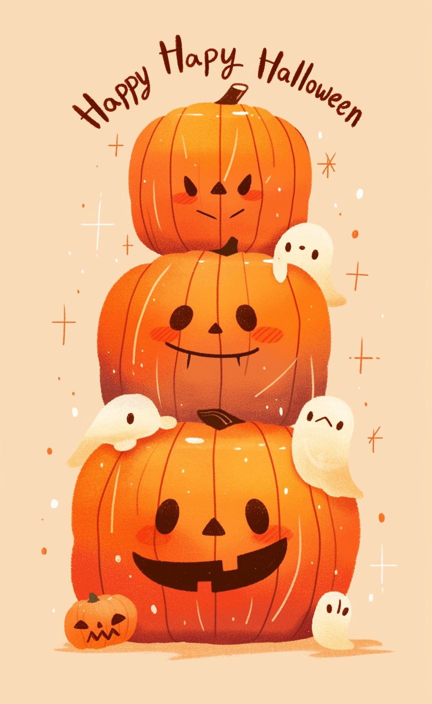 Halloween Pumpkin 431 original repeating artwork