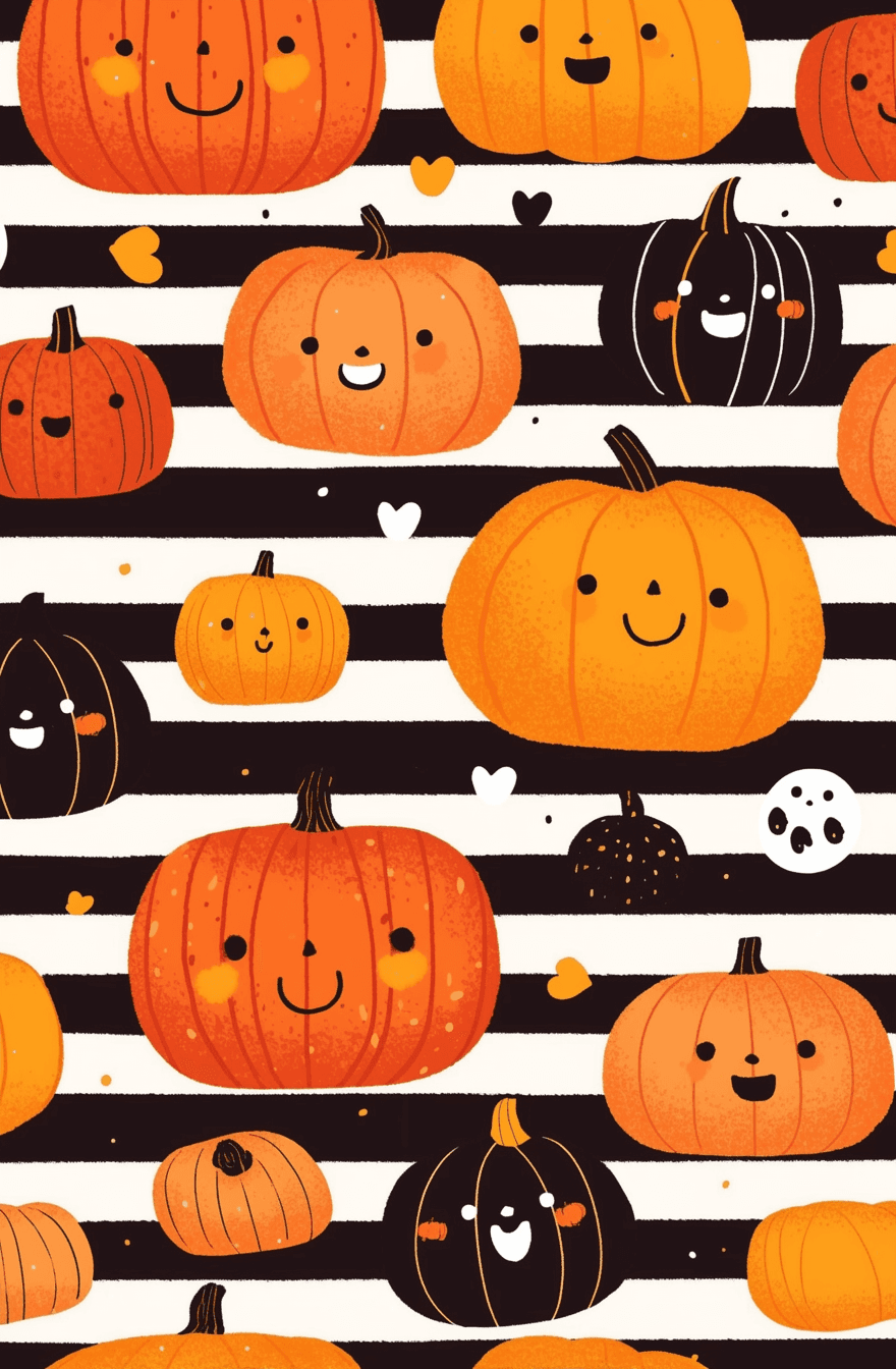 Halloween Pumpkin 037 original repeating artwork
