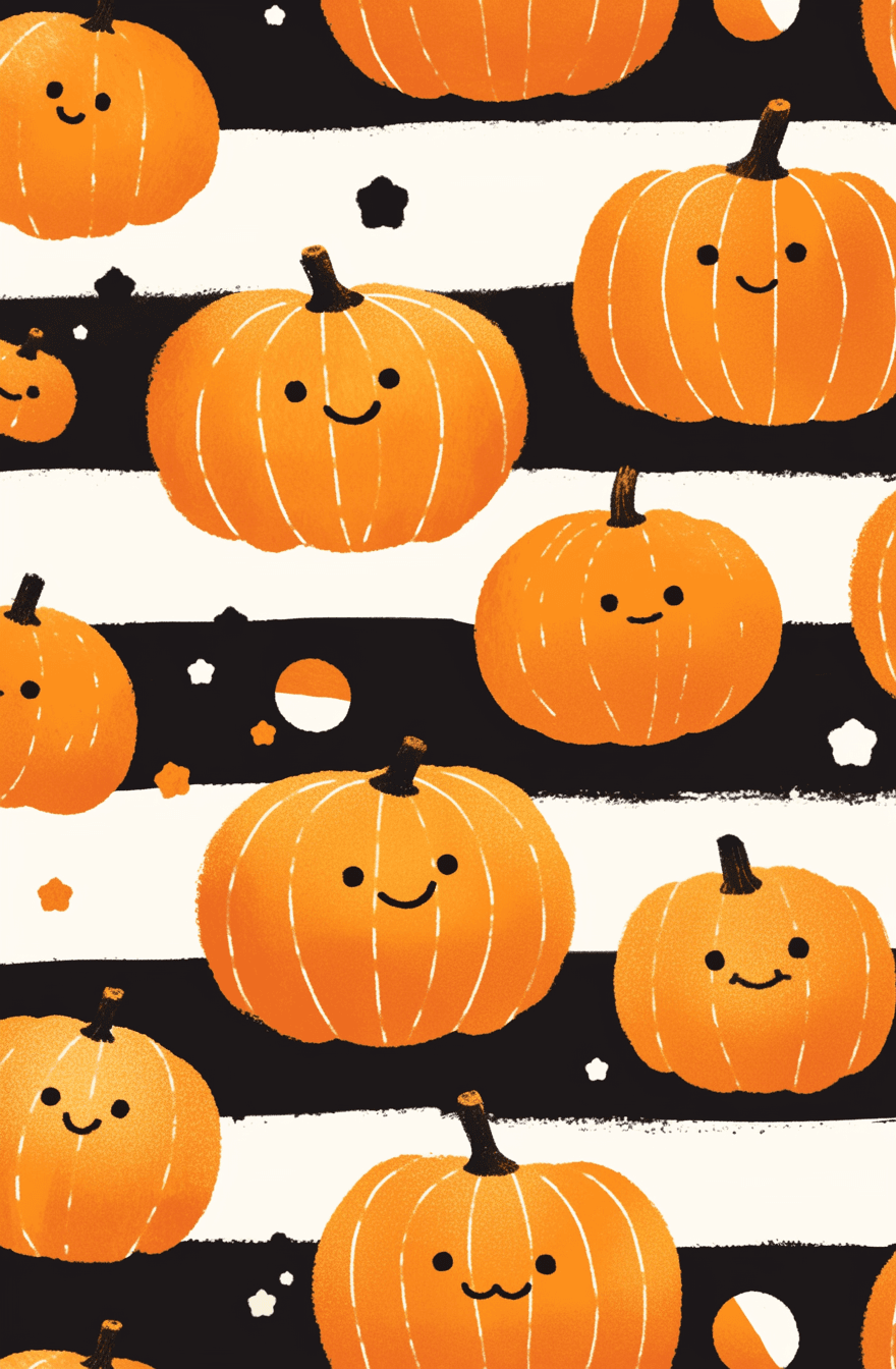 Halloween Pumpkin 373 original repeating artwork