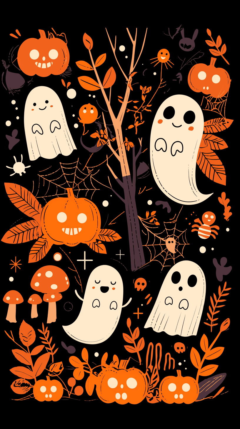 Halloween Ghost 778 original repeating artwork