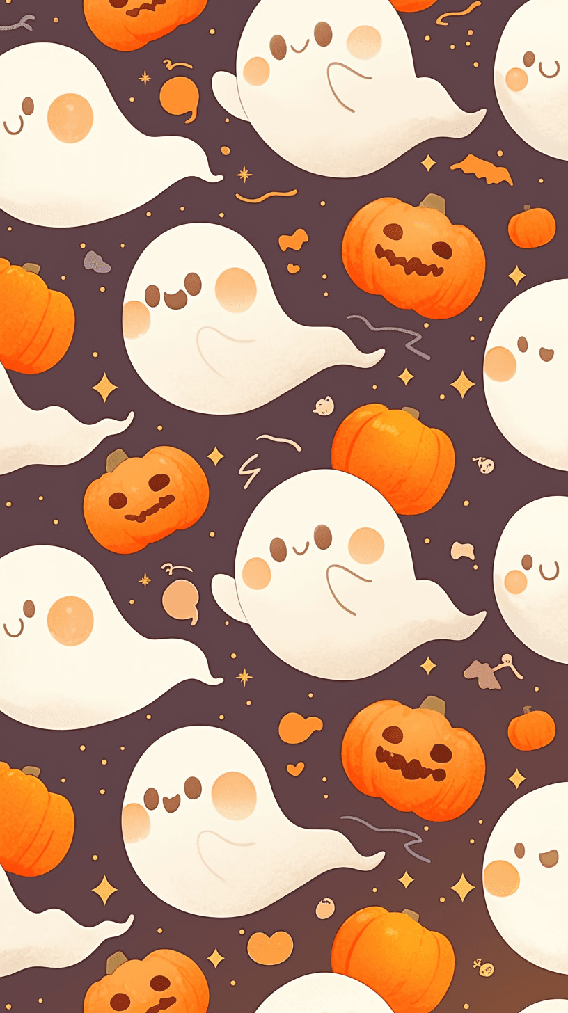 Halloween Ghost 1032 original repeating artwork