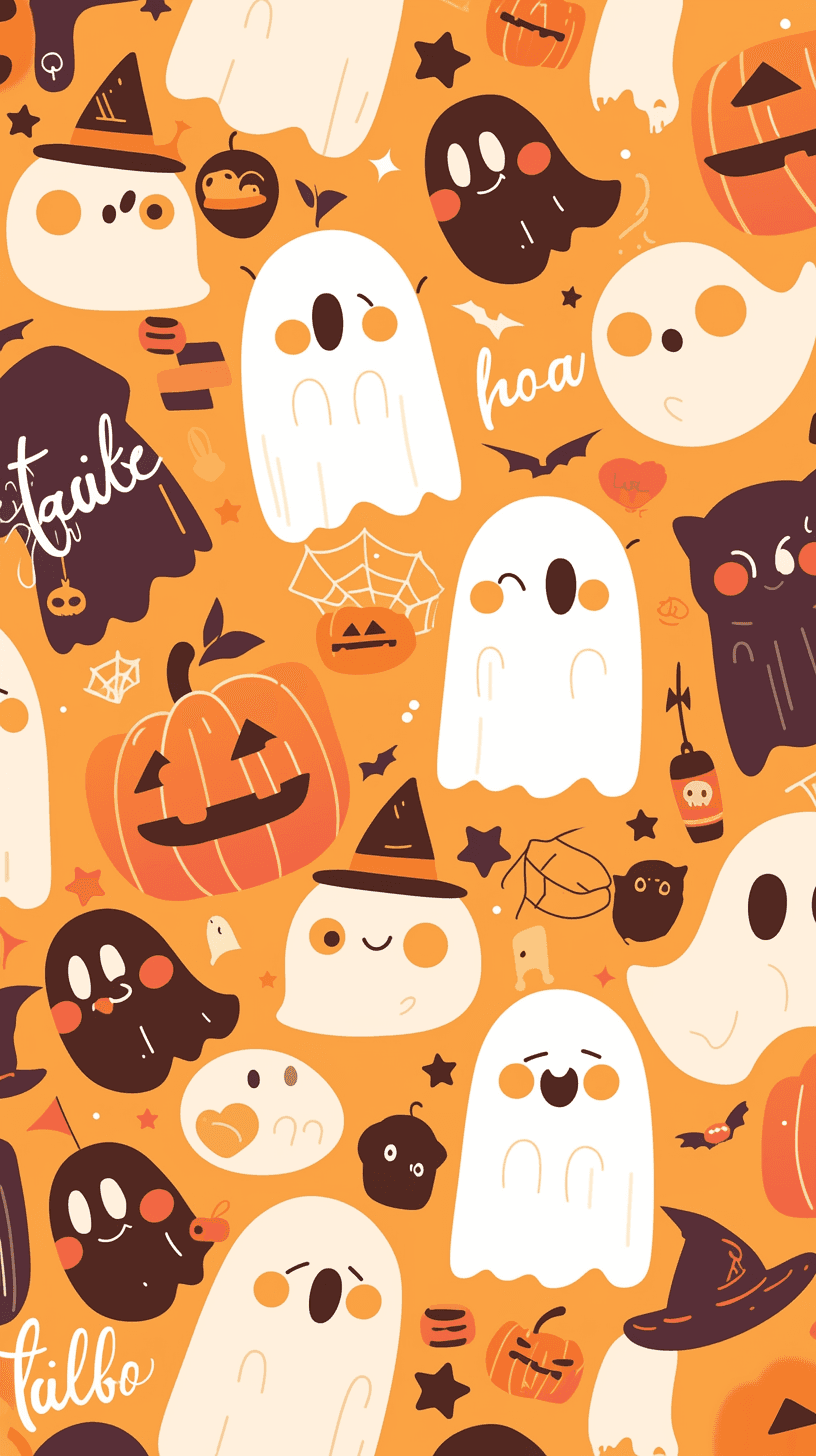 Halloween Ghost 1010 original repeating artwork