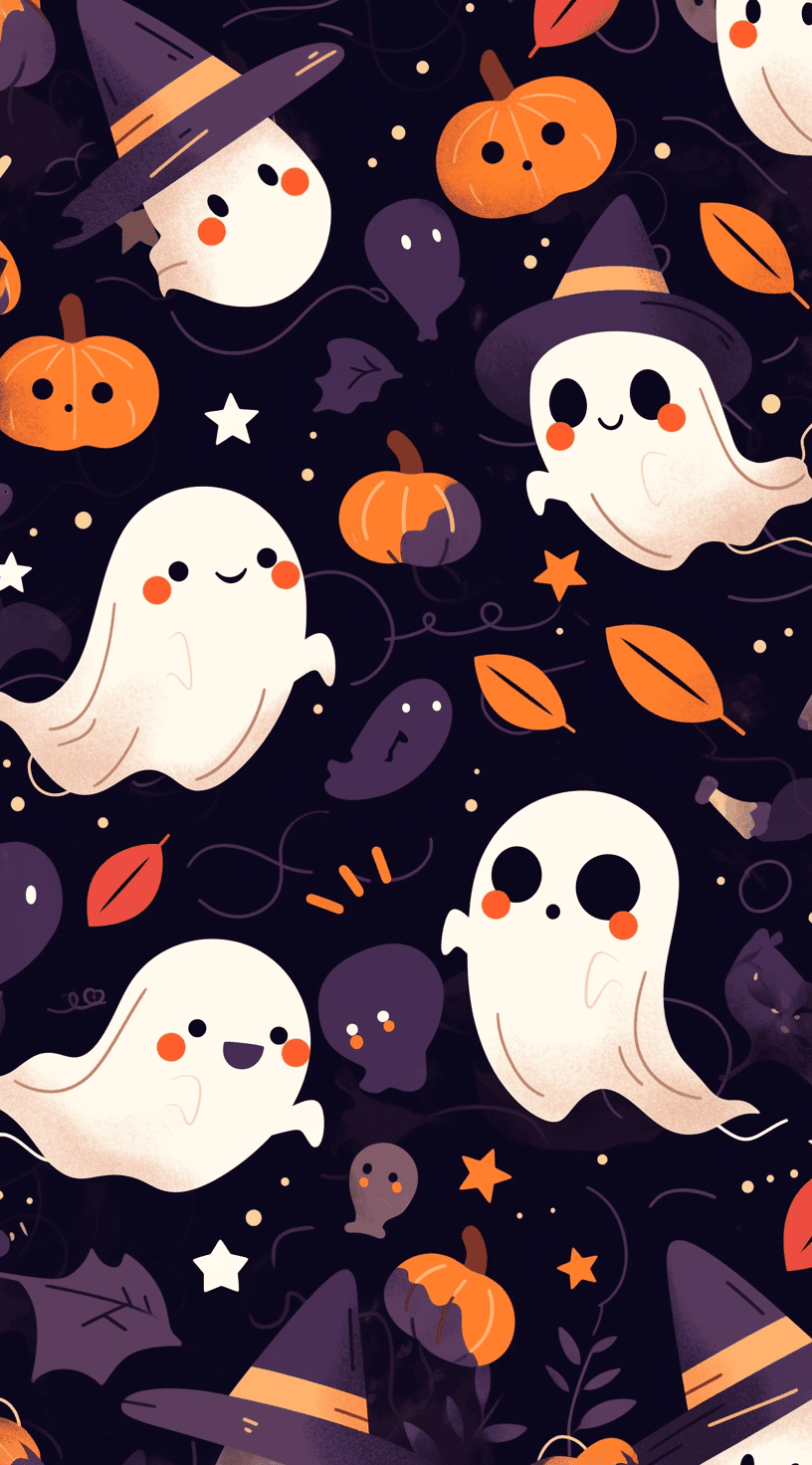 Halloween Ghost 855 original repeating artwork