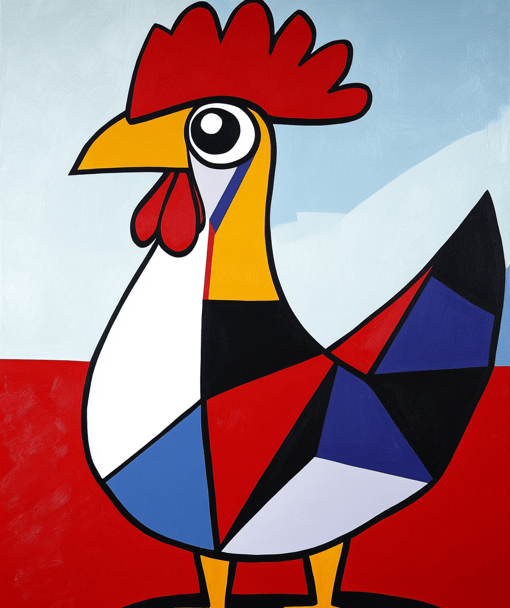 Animals Chase original repeating artwork
