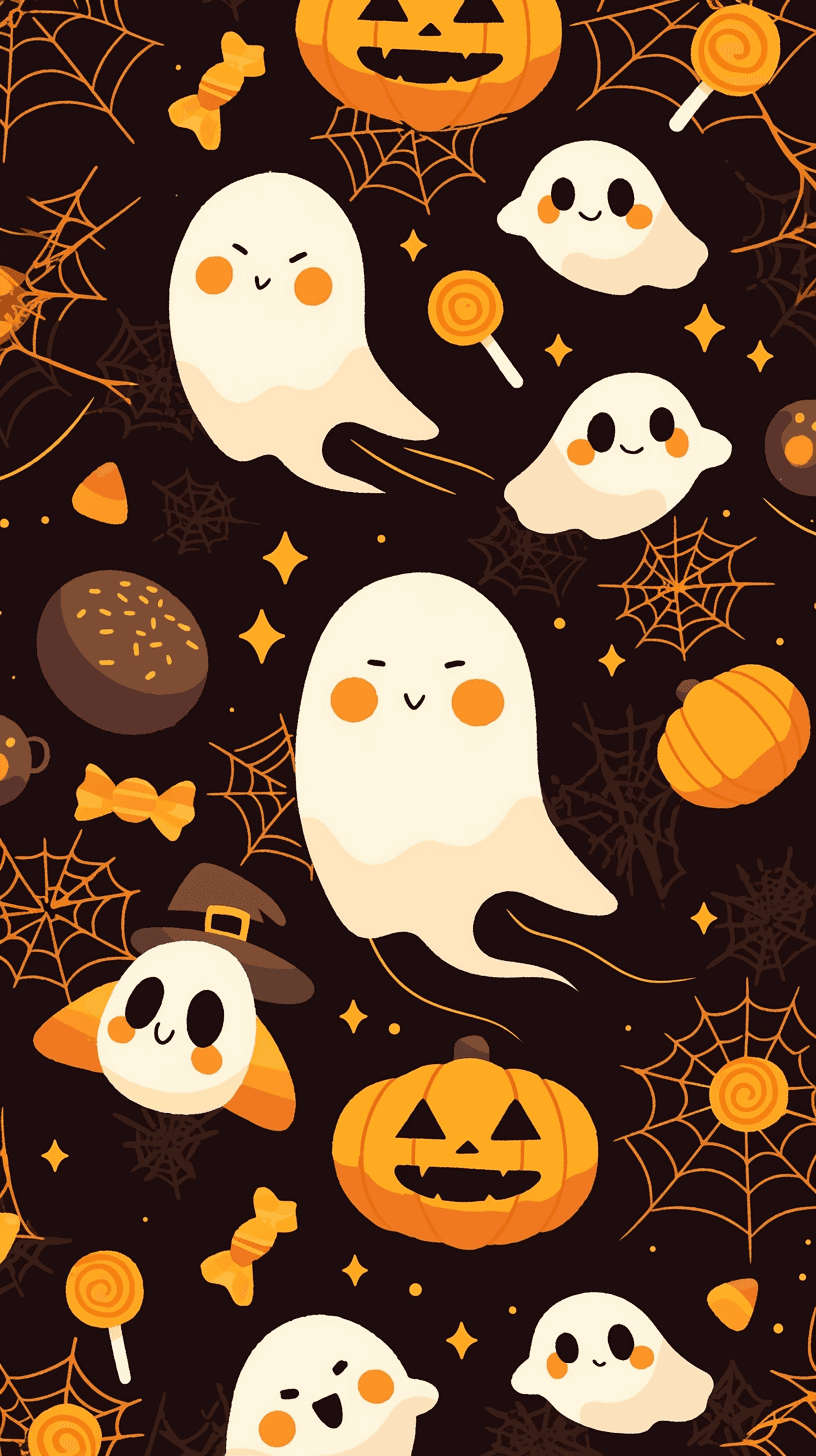 Halloween Ghost 1009 original repeating artwork