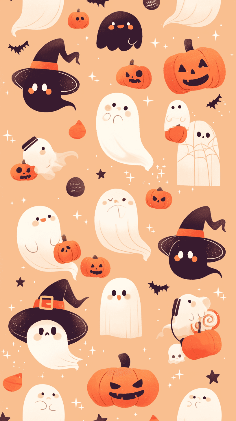 Halloween Ghost 1213 original repeating artwork