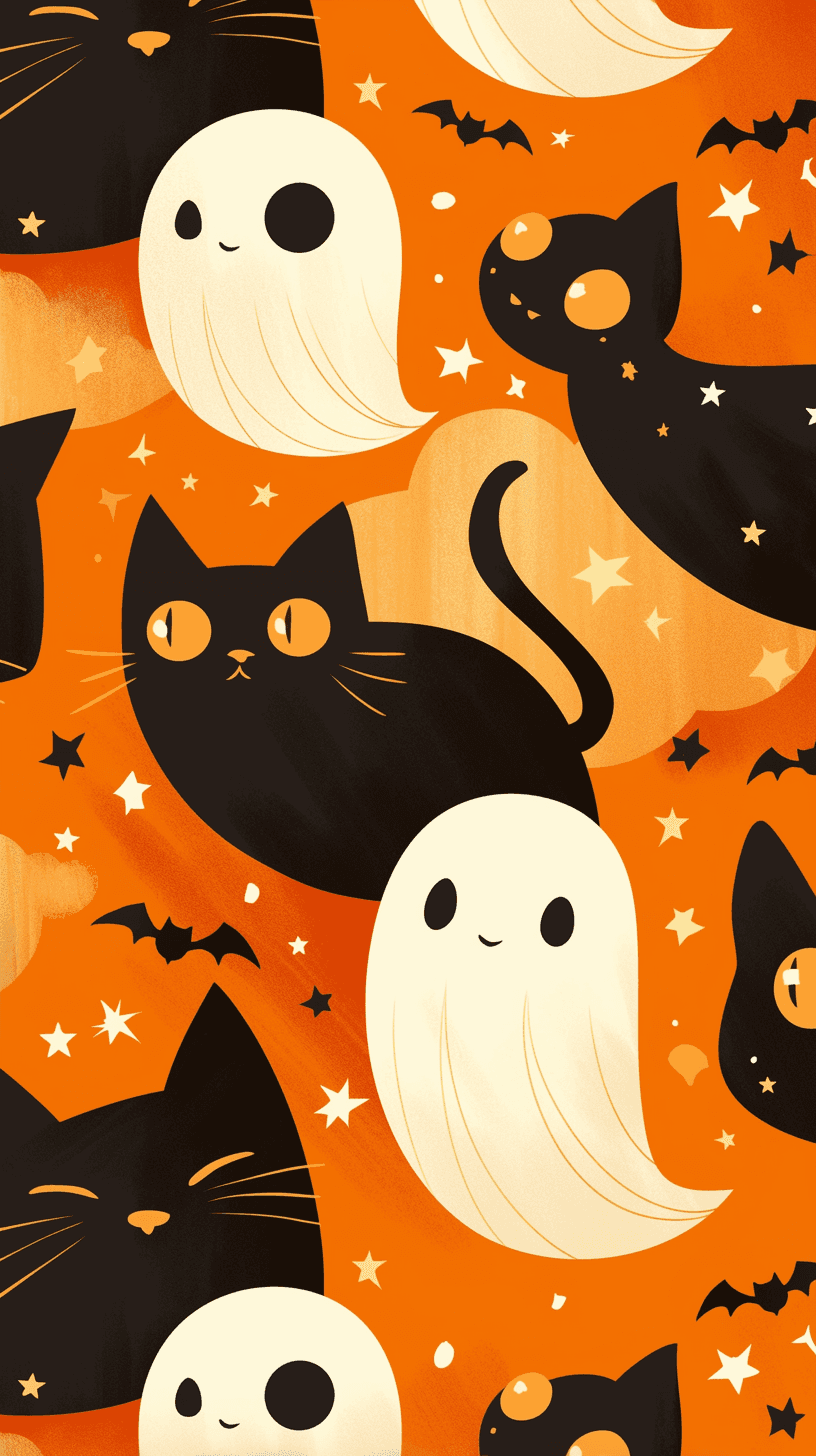 Halloween Ghost 1340 original repeating artwork