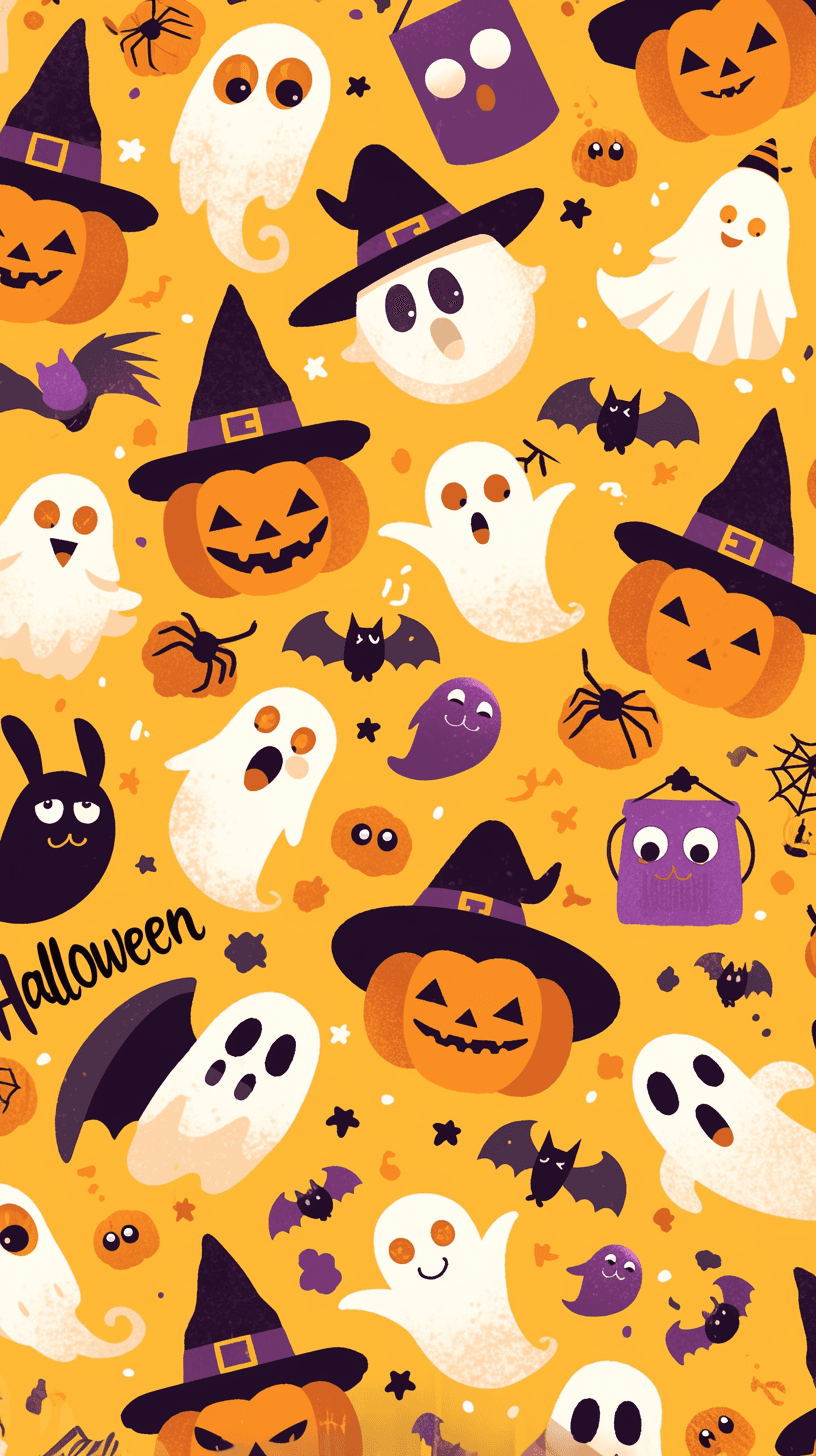 Halloween Ghost 1212 original repeating artwork
