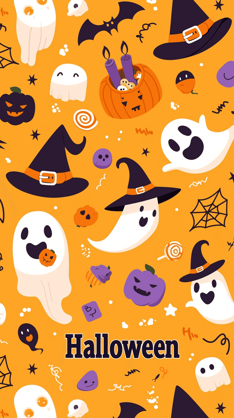 Halloween Ghost 1211 original repeating artwork