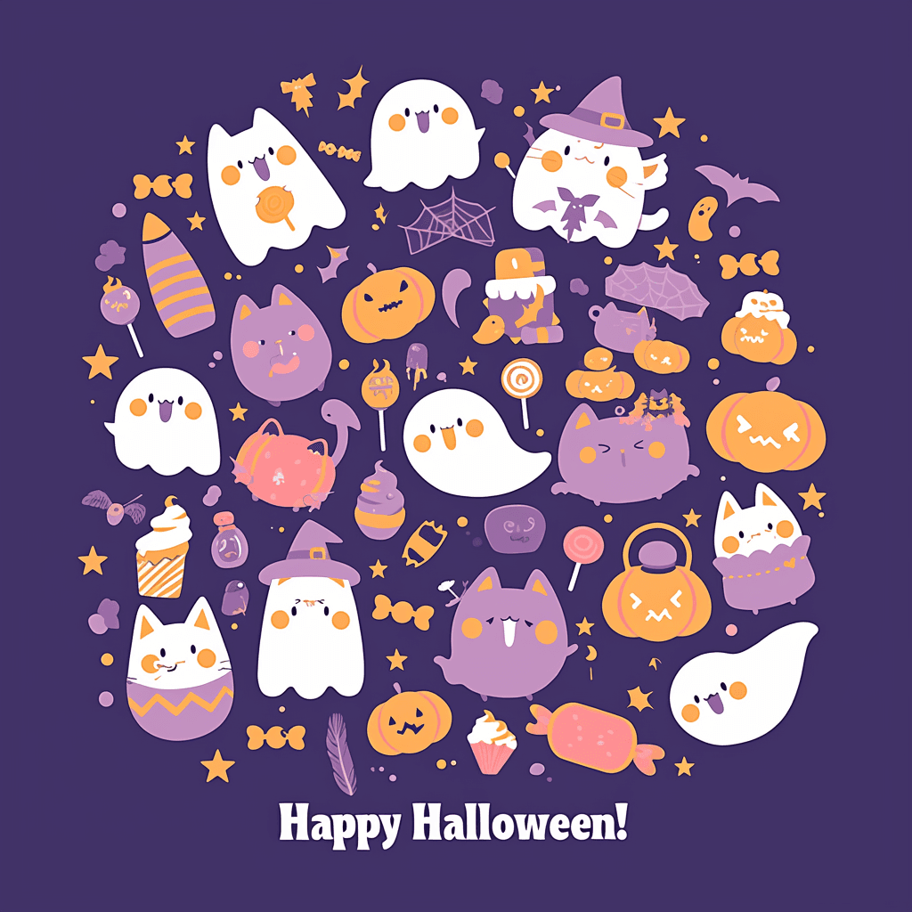 Halloween Ghost 1339 original repeating artwork