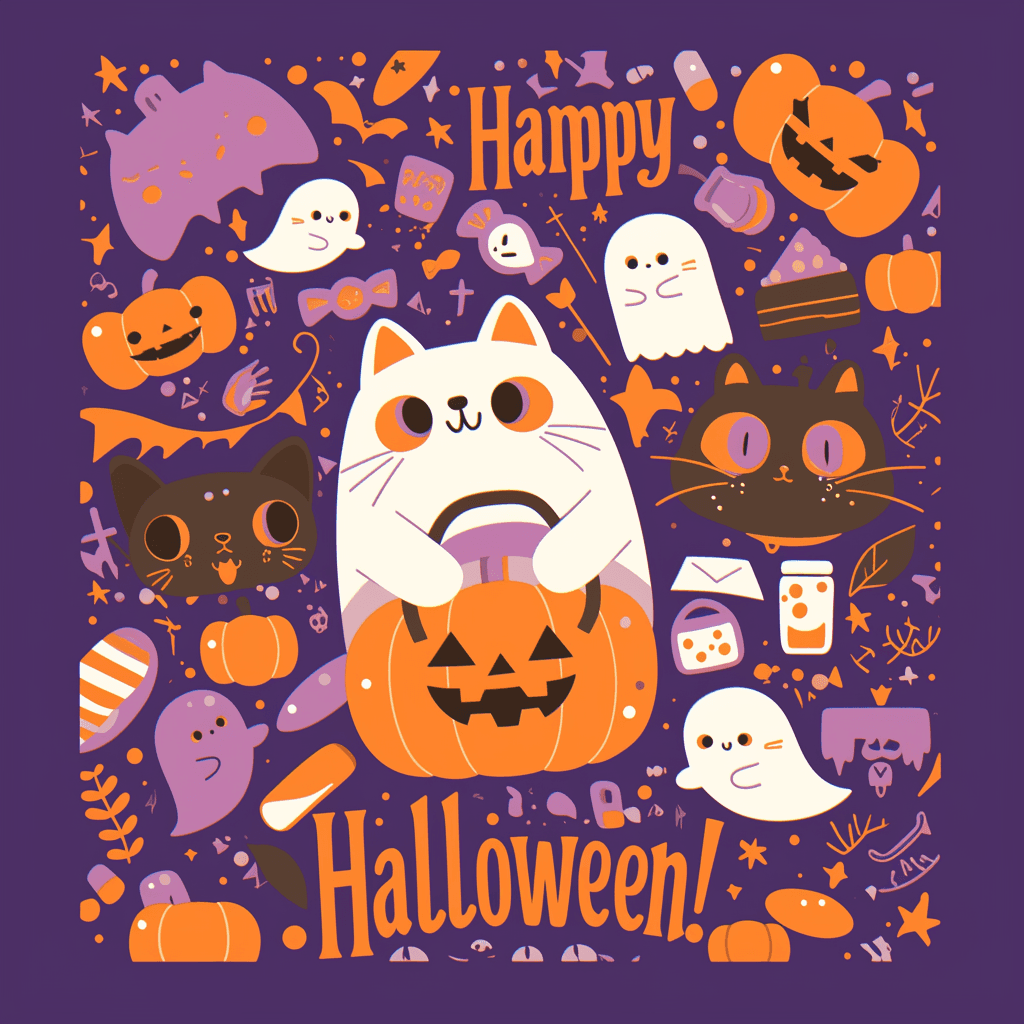 Halloween Ghost 1008 original repeating artwork